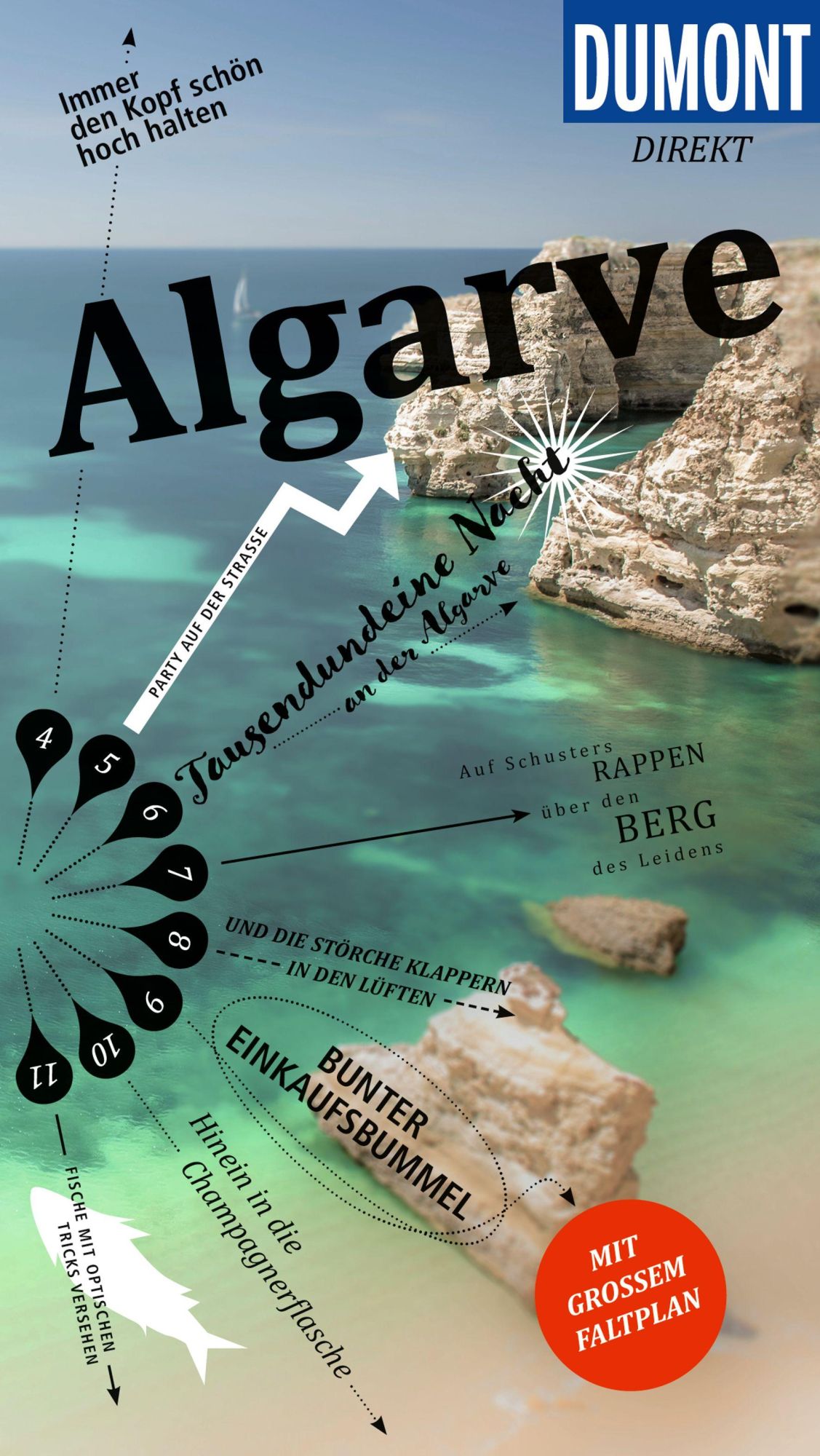 Cover: 9783616000534 | DUMONT direkt Reiseführer Algarve | Mit großem Faltplan | Strohmaier