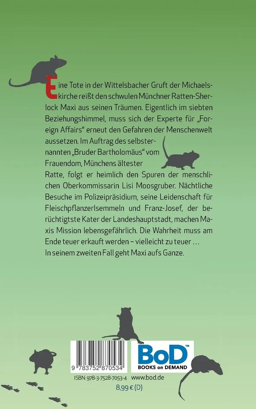Rückseite: 9783752870534 | Mausetot | Ein Nagerkrimi aus München | Sofie Seidl | Taschenbuch