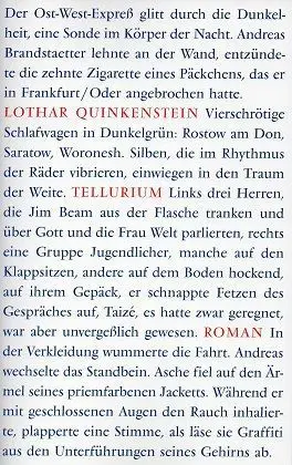 Cover: 9783862760534 | Tellurium | Lothar Quinkenstein | Taschenbuch | Deutsch | Neisse