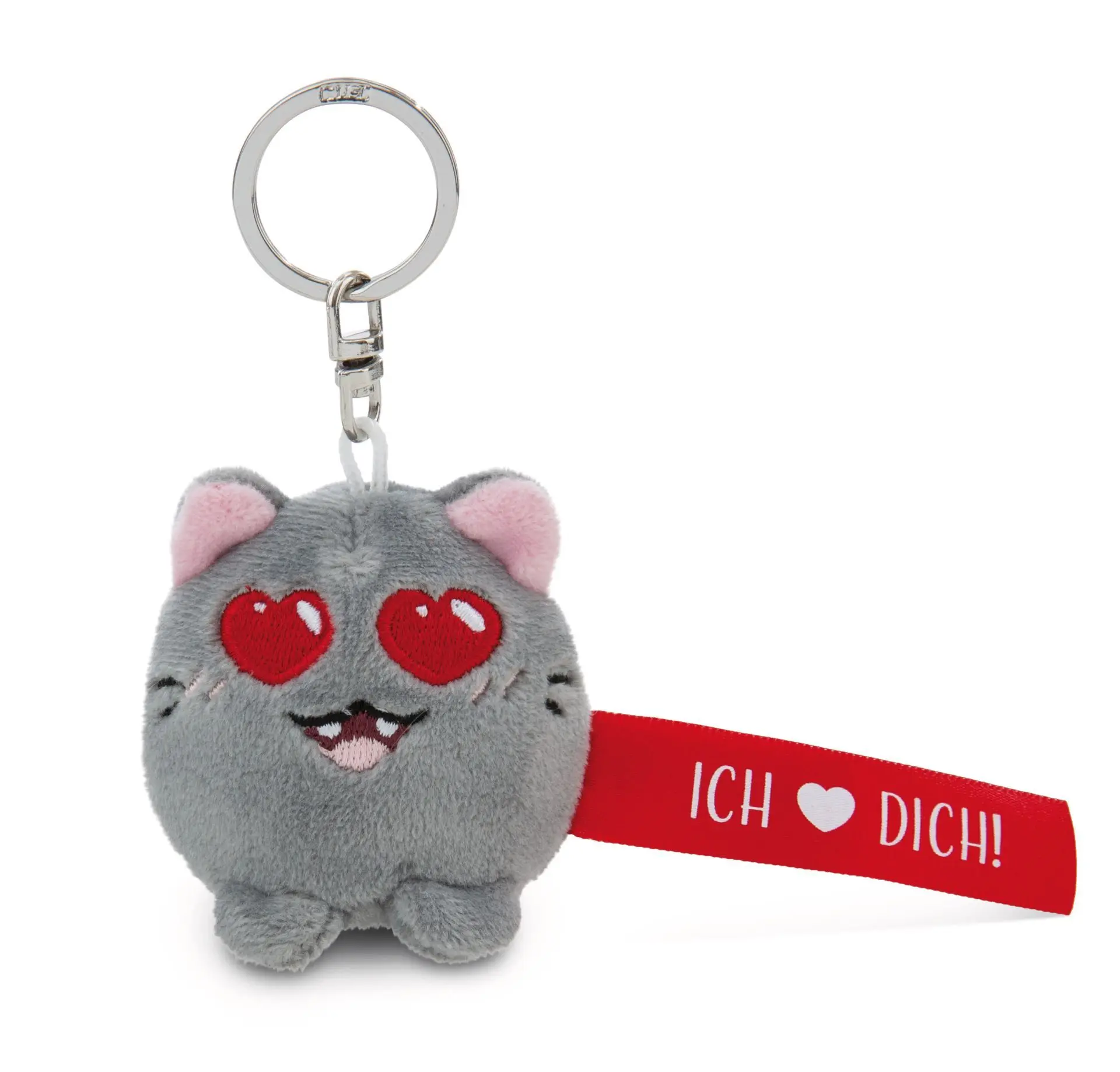 Cover: 4012390620634 | Nici 62063 Schlüsselanhänger Katze Ich Herz dich! rot 5cm | 62063