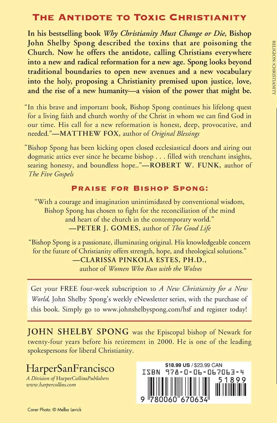 Rückseite: 9780060670634 | A New Christianity for a New World | John Shelby Spong | Taschenbuch
