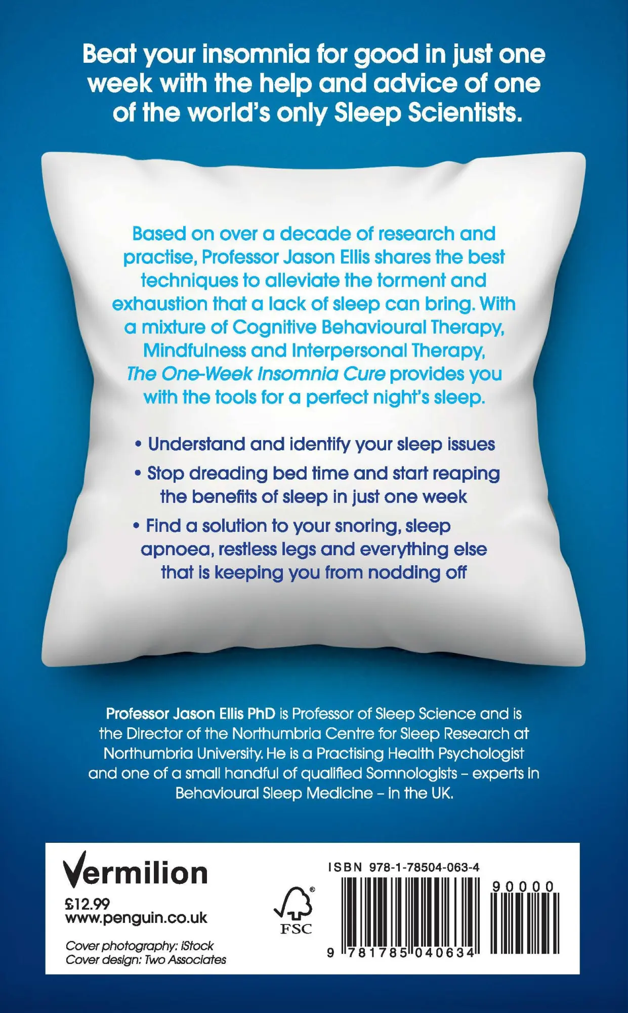 Rückseite: 9781785040634 | The One-Week Insomnia Cure | Learn to Solve Your Sleep Problems | Buch