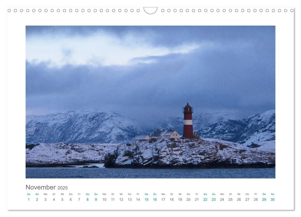 Bild: 9783457220634 | Kurs Nord - mit dem Postschiff (Wandkalender 2025 DIN A3 quer),...