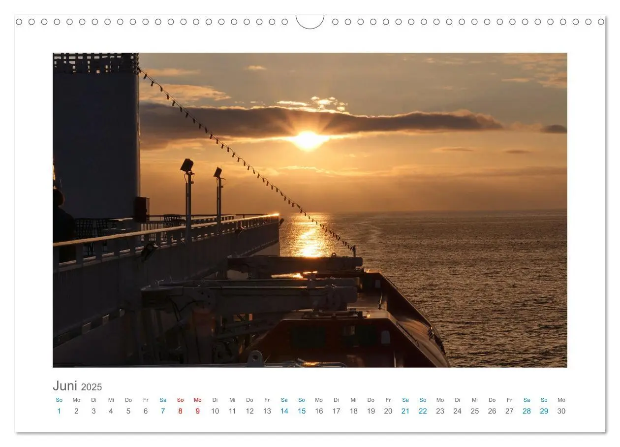 Bild: 9783457220634 | Kurs Nord - mit dem Postschiff (Wandkalender 2025 DIN A3 quer),...
