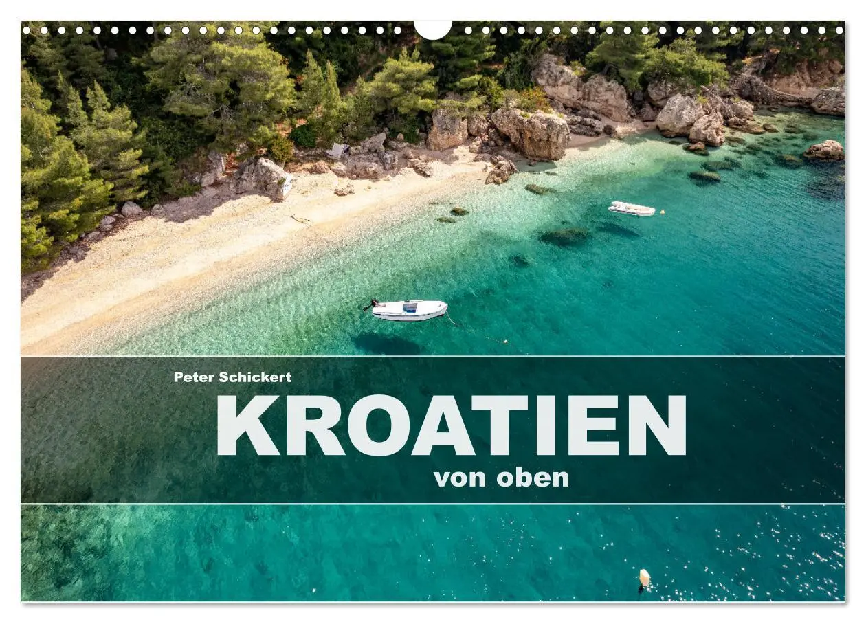 Cover: 9783457390634 | Kroatien von oben (Wandkalender 2026 DIN A3 quer), CALVENDO...