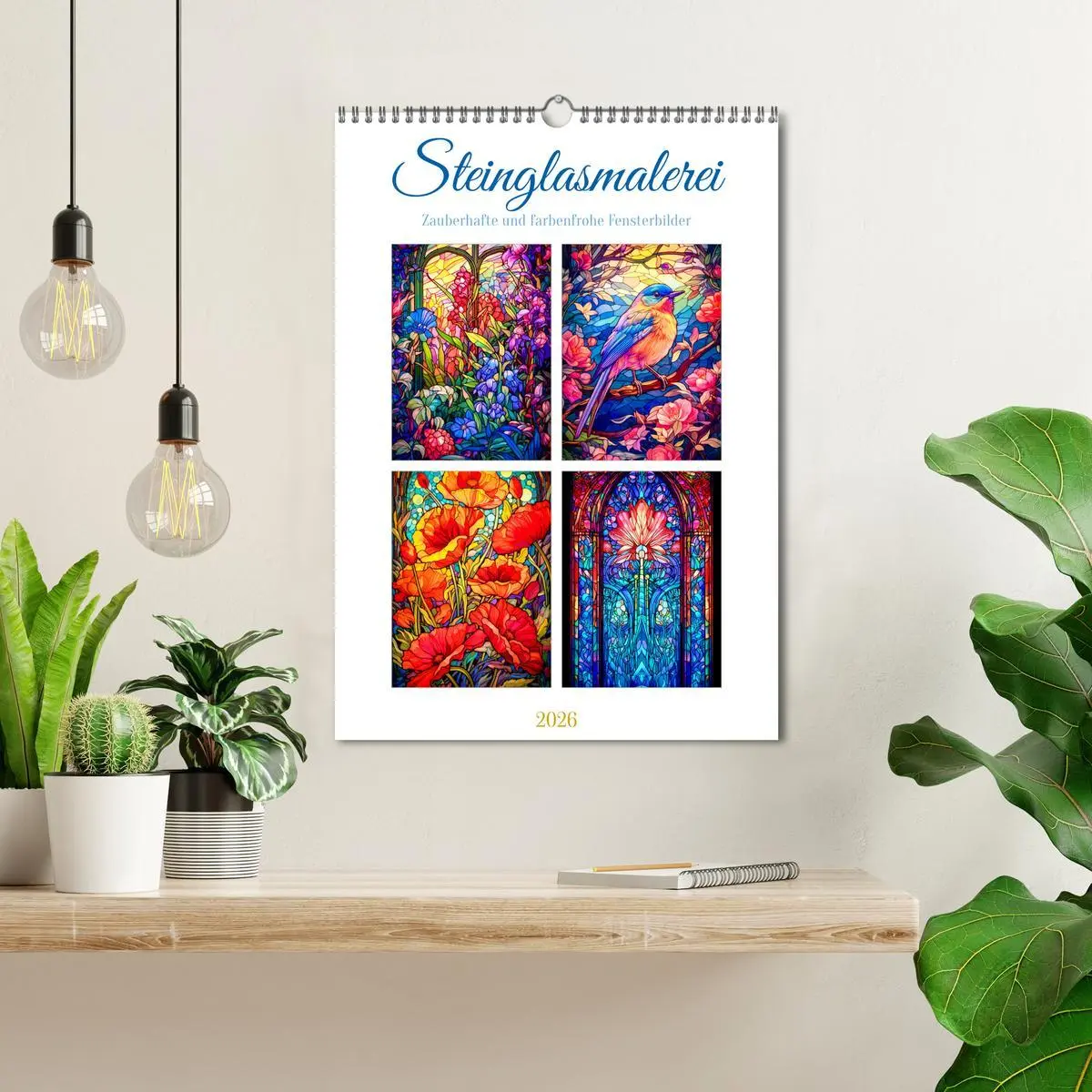 Bild: 9783516310634 | Steinglasmalerei (Wandkalender 2026 DIN A3 hoch), CALVENDO...