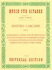 Cover: 9783702430634 | Ausgewählte Etüden für die Mittelstufe | op. 60. für Gitarre. | Scheit