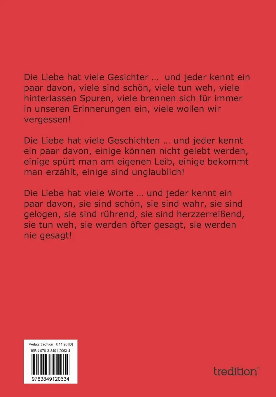 Rückseite: 9783849120634 | So ist die Liebe ... manchmal | Ricarda Paech | Taschenbuch | 64 S.