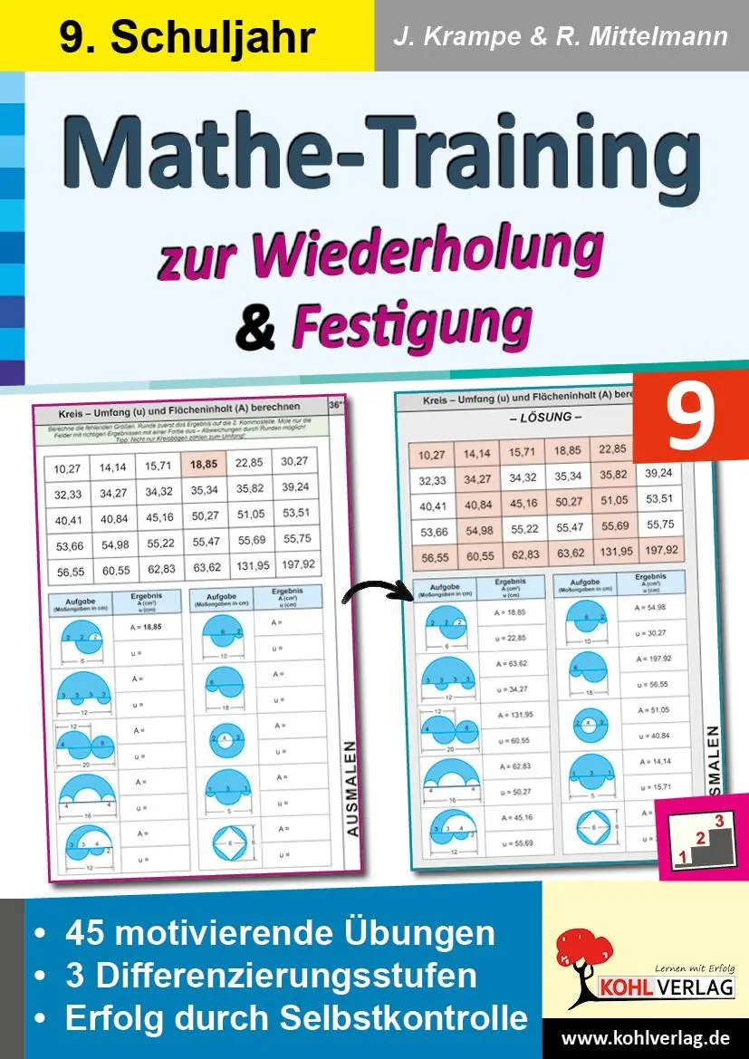Cover: 9783988410634 | Mathe-Training zur Wiederholung und Festigung / Klasse 9 | Taschenbuch