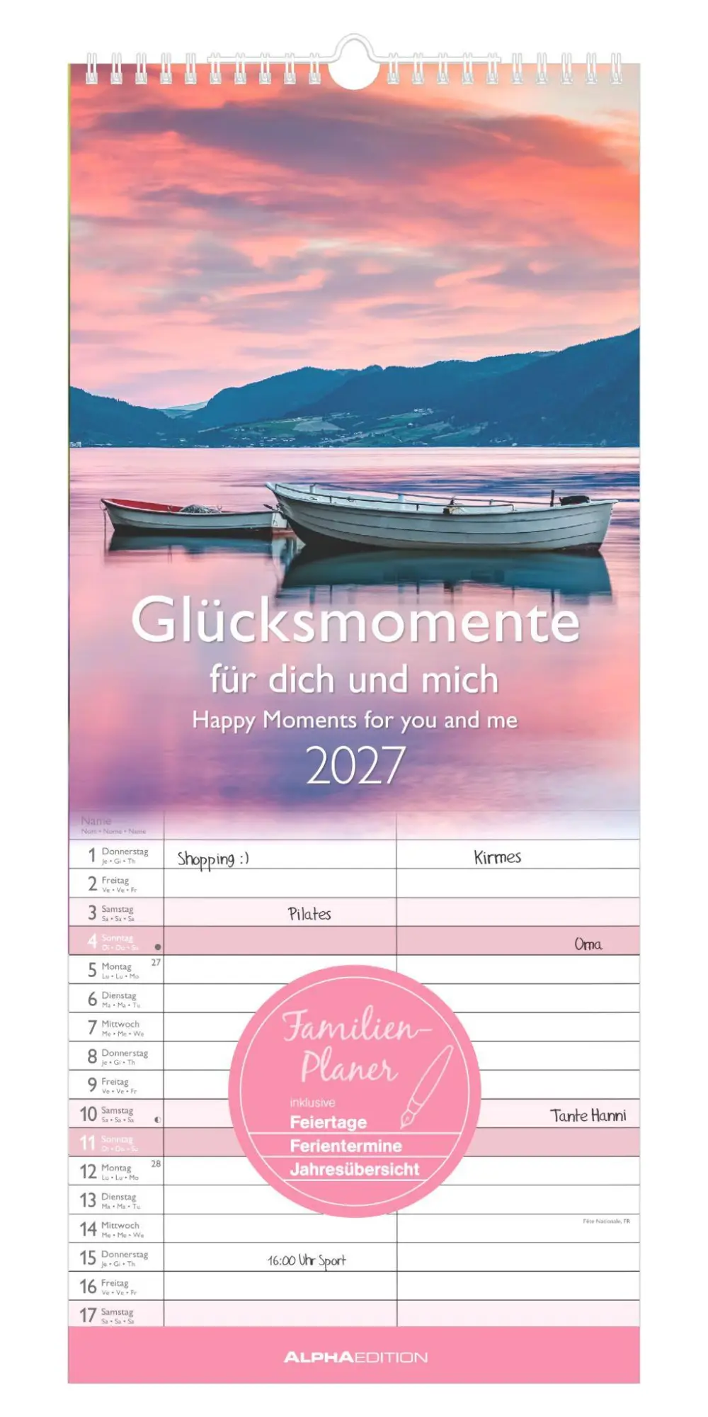 Cover: 4069095010734 | Glücksmomente für dich und mich 2027 | Neumann Verlage GmbH &amp; Co KG