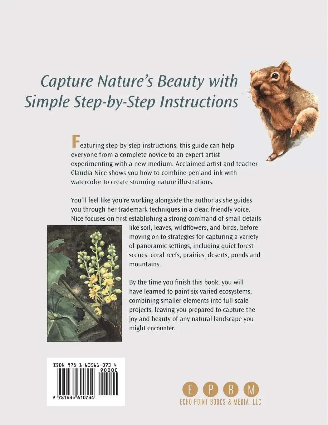 Rückseite: 9781635610734 | Painting Nature in Pen &amp; Ink with Watercolor | Claudia Nice | Buch