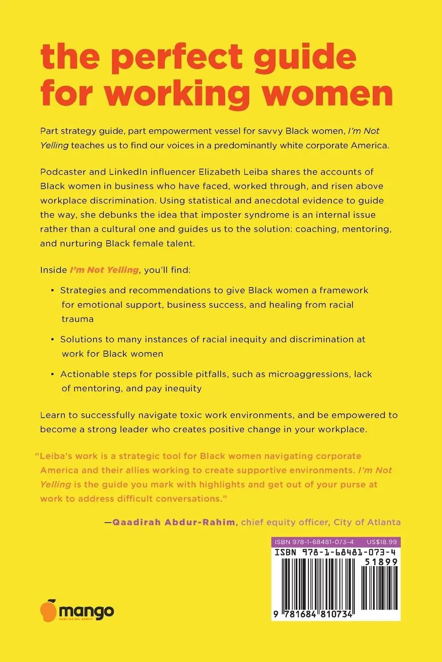 Rückseite: 9781684810734 | I'm Not Yelling | Elizabeth Leiba | Taschenbuch | Englisch | 2022
