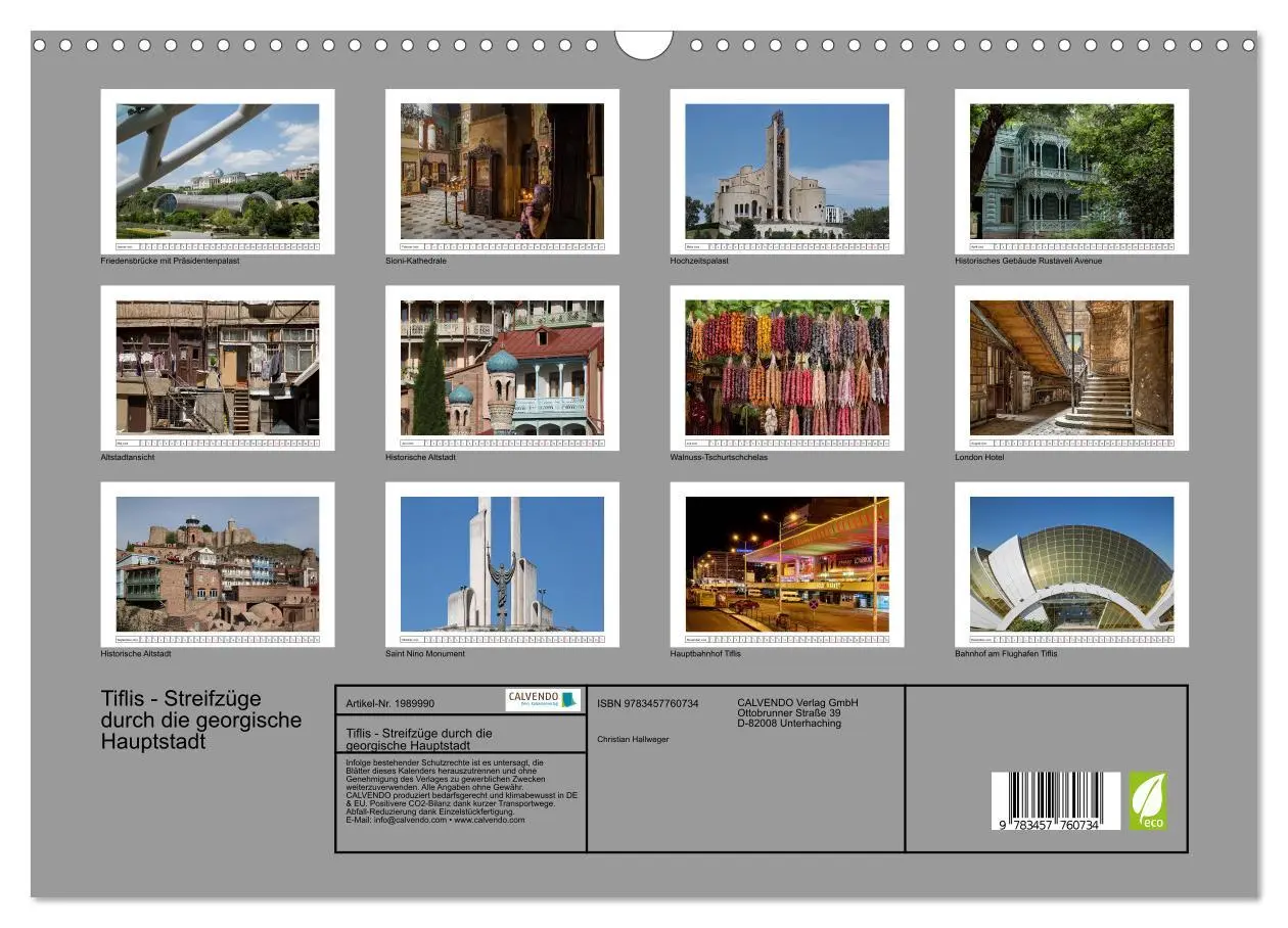 Bild: 9783457760734 | Tiflis - Streifzüge durch die georgische Hauptstadt (Wandkalender...