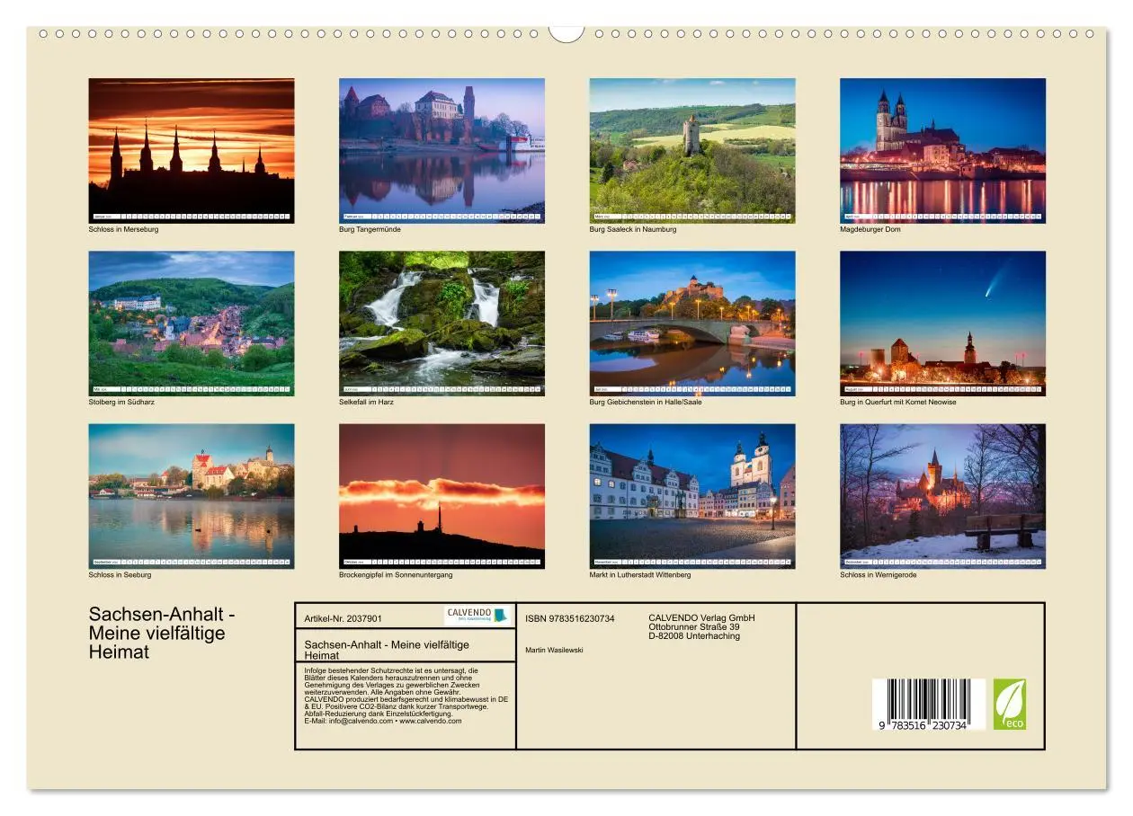 Bild: 9783516230734 | Sachsen-Anhalt - Meine vielfältige Heimat (Wandkalender 2026 DIN A2...