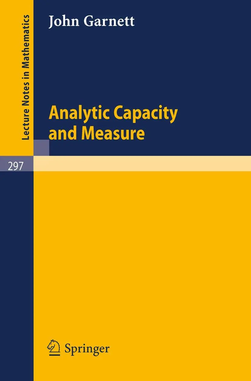 Cover: 9783540060734 | Analytic Capacity and Measure | J. Garnett | Taschenbuch | Englisch