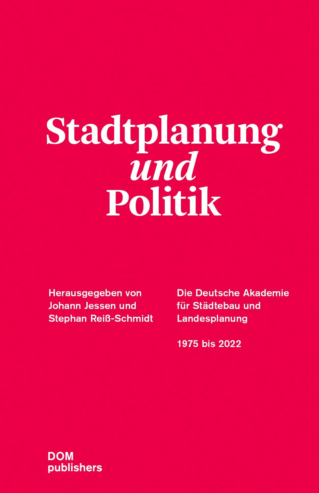 Cover: 9783869220734 | Stadtplanung und Politik | Johann Jessen (u. a.) | Buch | 416 S.