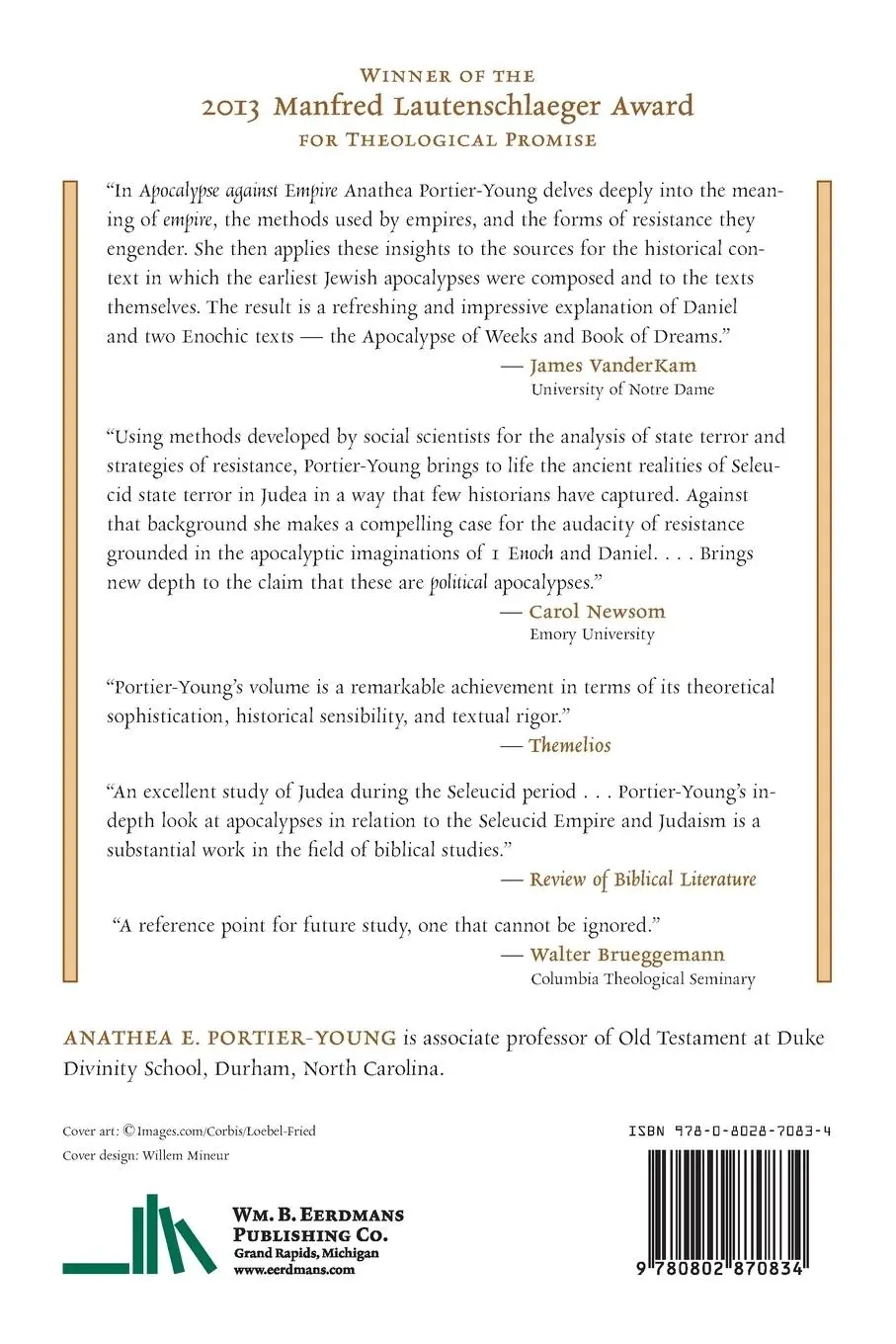 Rückseite: 9780802870834 | Apocalypse Against Empire | Theologies of Resistance in Early Judaism