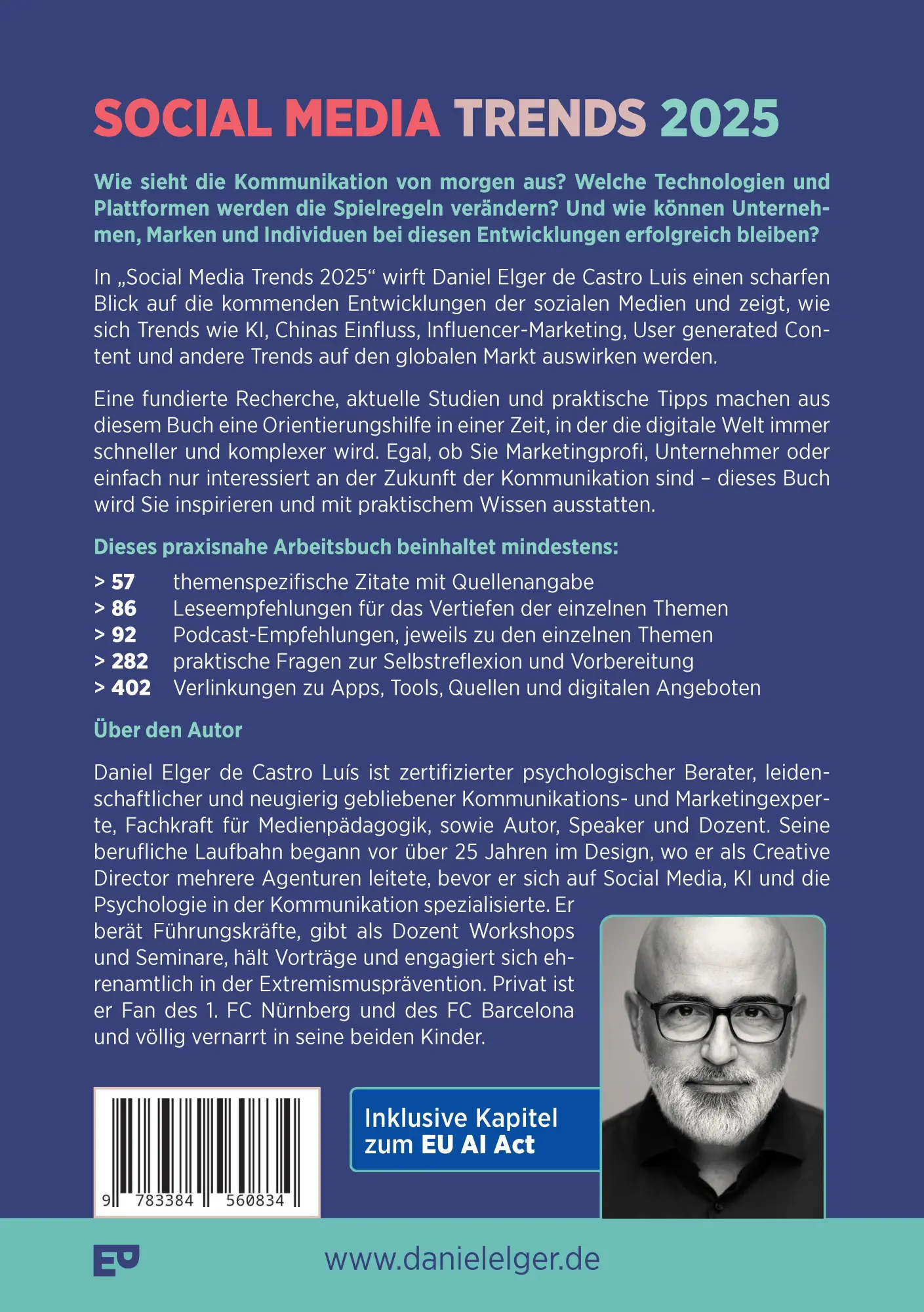 Rückseite: 9783384560834 | SOCIAL MEDIA TRENDS 2025 - 2. Auflage inklusive EU AI Act | Luís