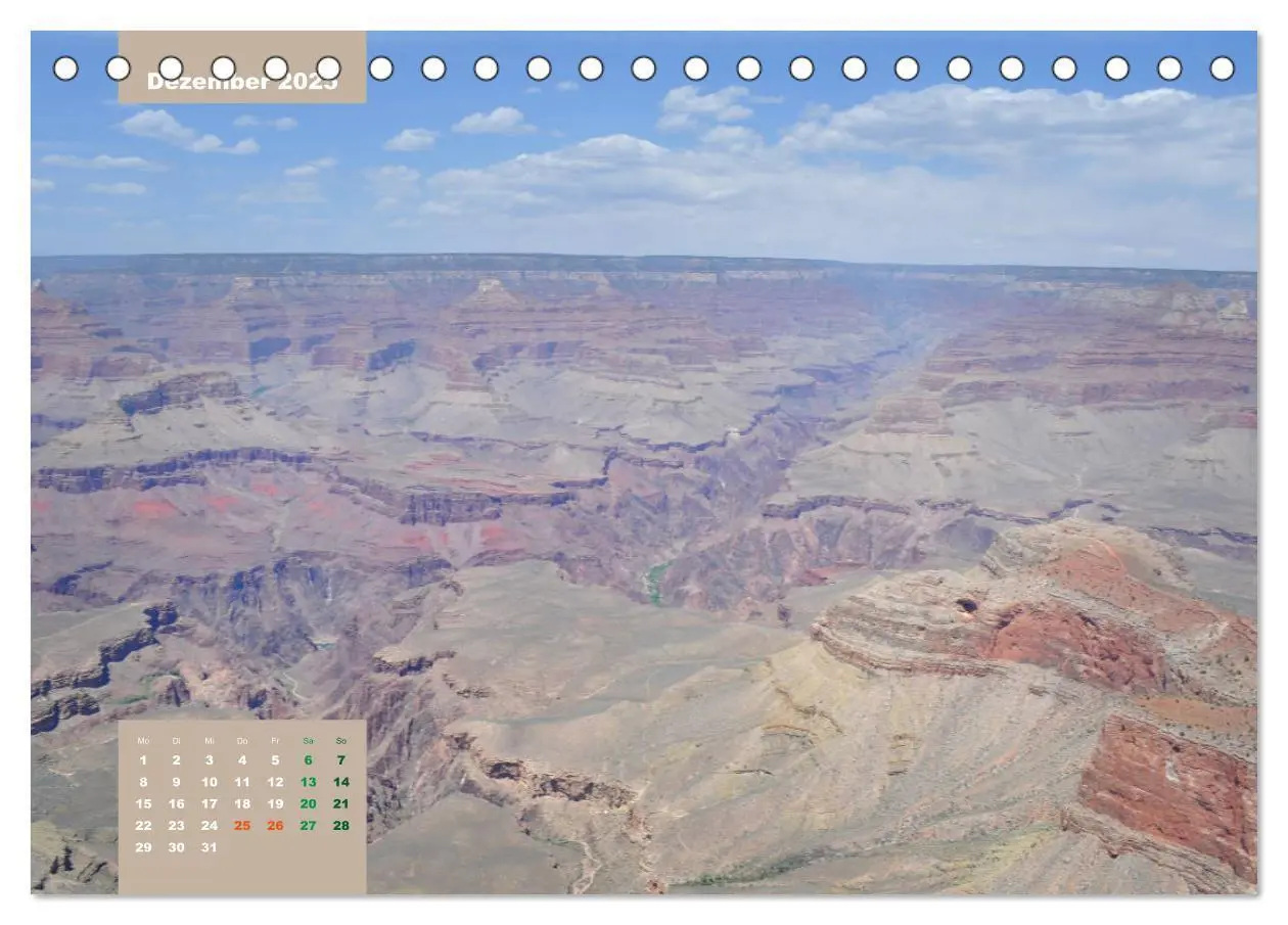 Bild: 9783435110834 | Erlebe mit mir die Schluchten des Grand Canyon (Tischkalender 2025...