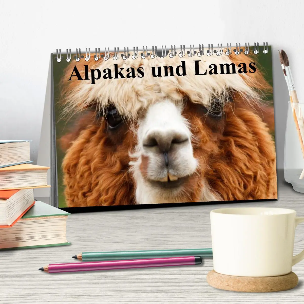 Bild: 9783516220834 | Alpakas und Lamas (Tischkalender 2026 DIN A5 quer), CALVENDO...
