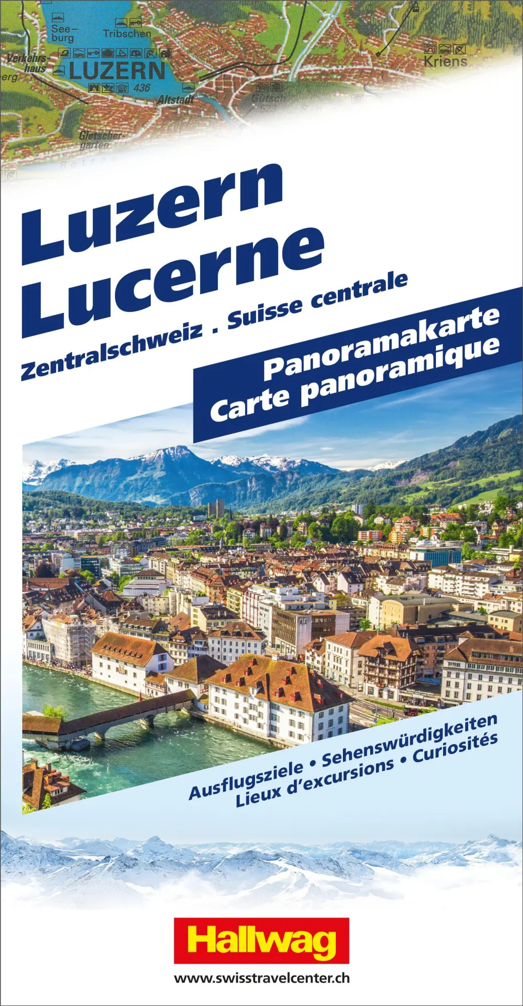 Cover: 9783828310834 | Hallwag Panoramakarte Luzern | Hallwag Kümmerly+Frey AG | (Land-)Karte