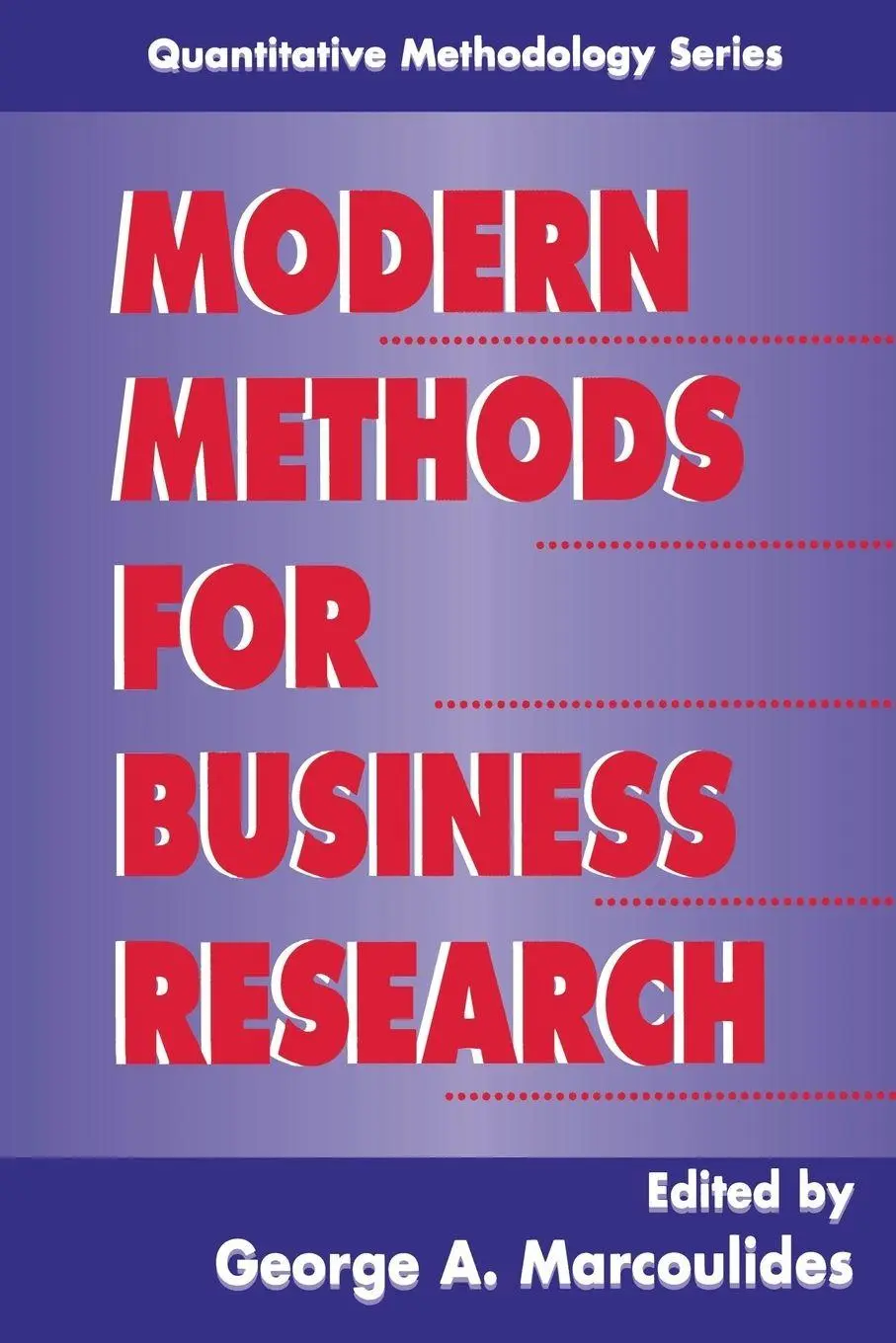 Cover: 9780805830934 | Modern Methods for Business Research | George A. Marcoulides | Buch
