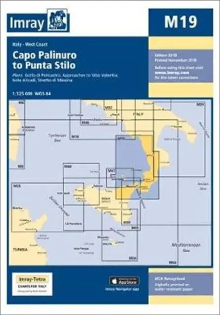 Cover: 9781786790934 | Imray Chart M19 | Capo Palinuro to Punta Stilo | Imray Imray | Buch