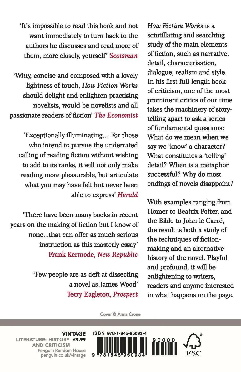 Rückseite: 9781845950934 | How Fiction Works | James Wood | Taschenbuch | 194 S. | Englisch