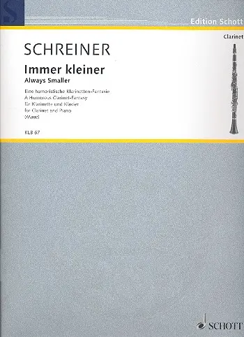 Cover: 9790001150934 | Immer Kkeiner - Always Smaller | A humorous Clarinet-Fantasy | Buch