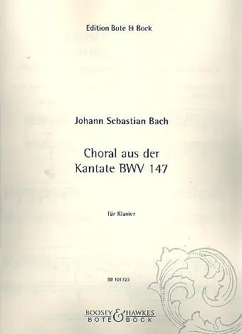 Cover: 9790202500934 | Chorale BWV 147 | from Cantata Jesus bleibet meine Freude | Bach