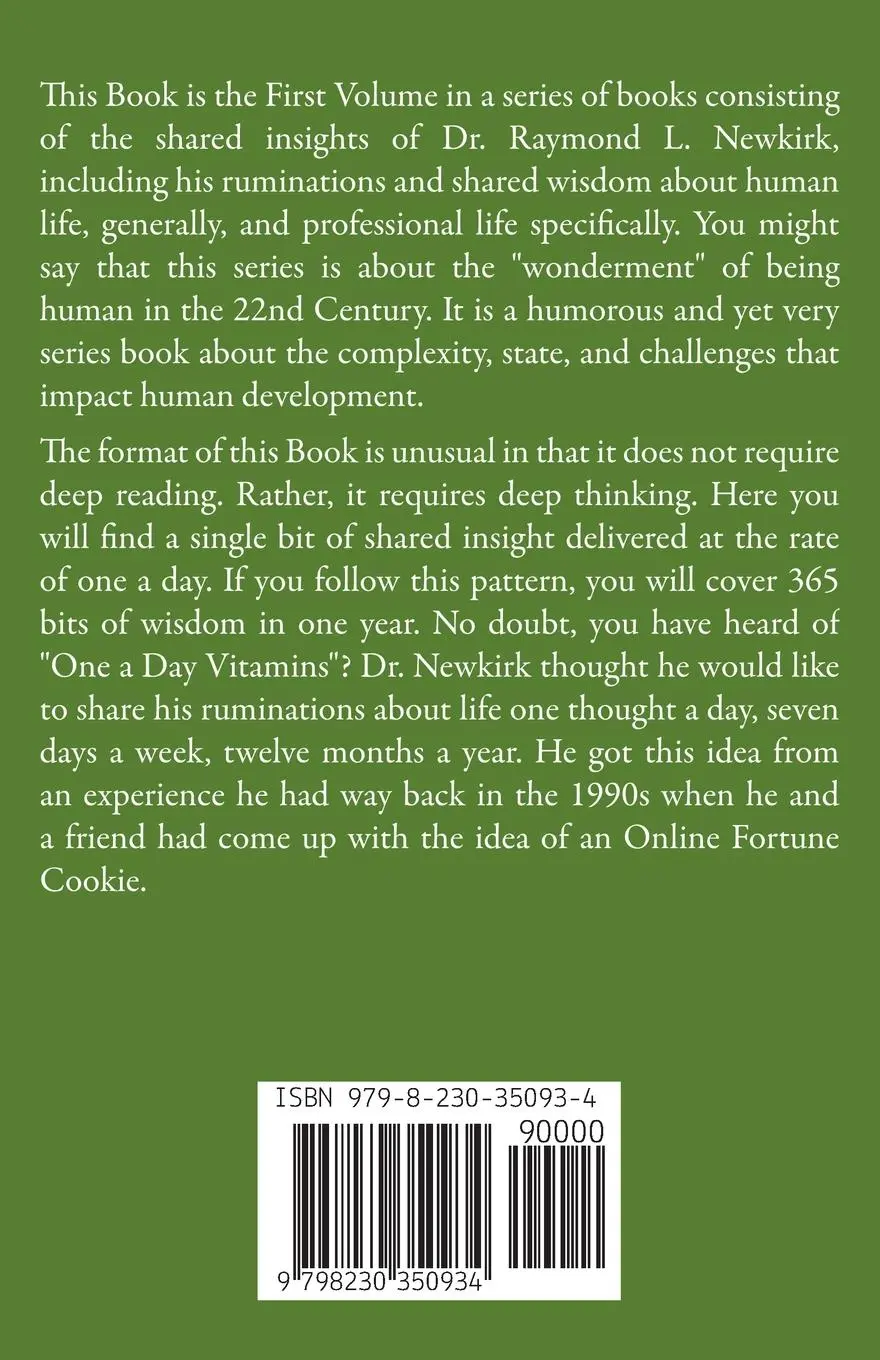 Rückseite: 9798230350934 | Coaching Insights of Dr. Ray | Raymond L. Newkirk | Taschenbuch | 2023