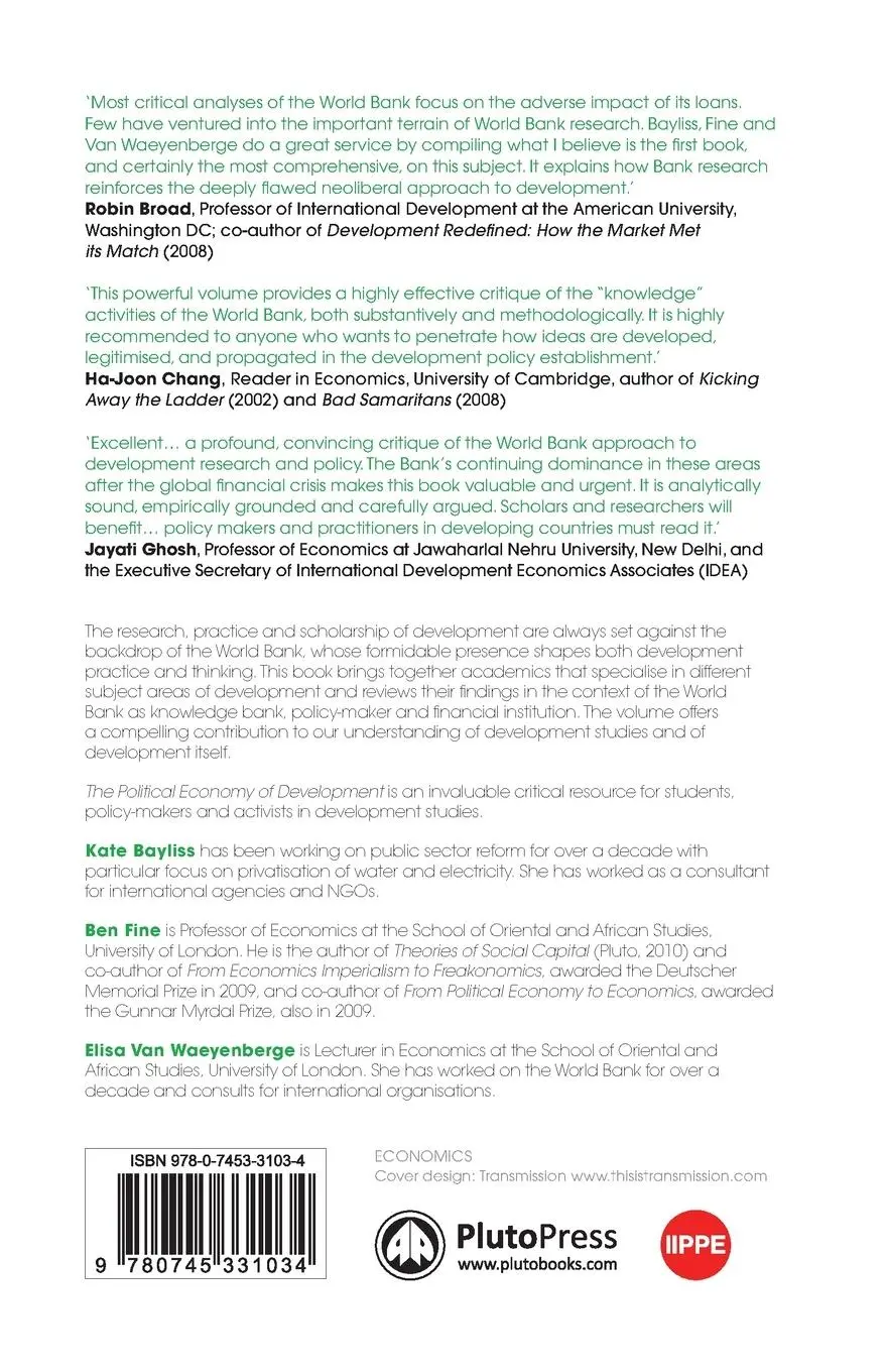 Rückseite: 9780745331034 | The Political Economy of Development, The | Kate Bayliss (u. a.)