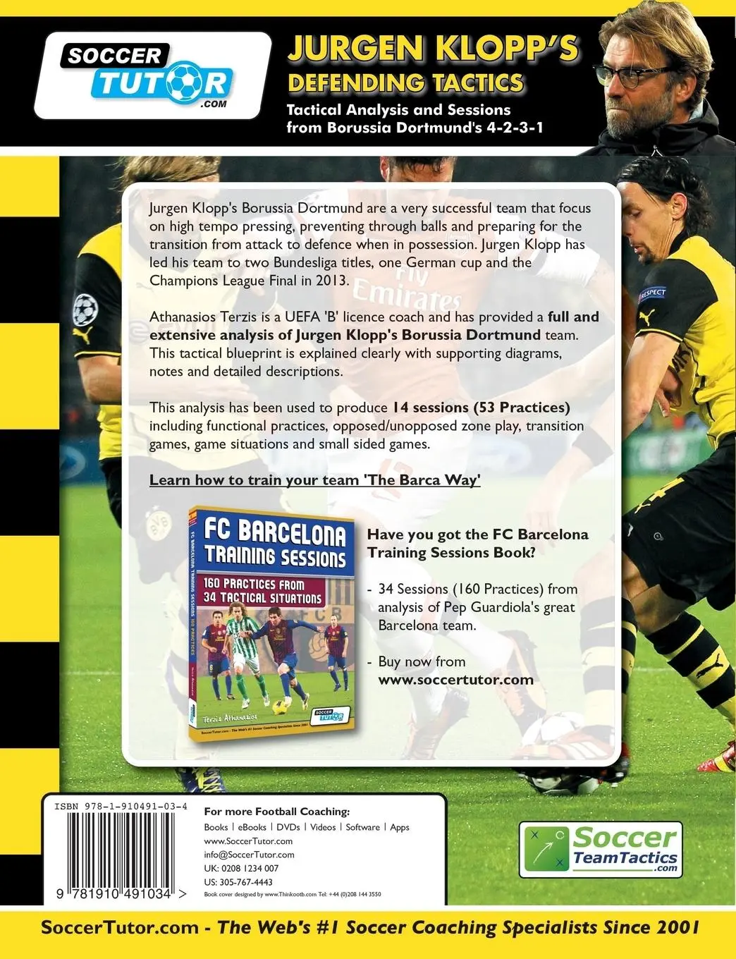 Rückseite: 9781910491034 | Jurgen Klopp's Defending Tactics - Tactical Analysis and Sessions...
