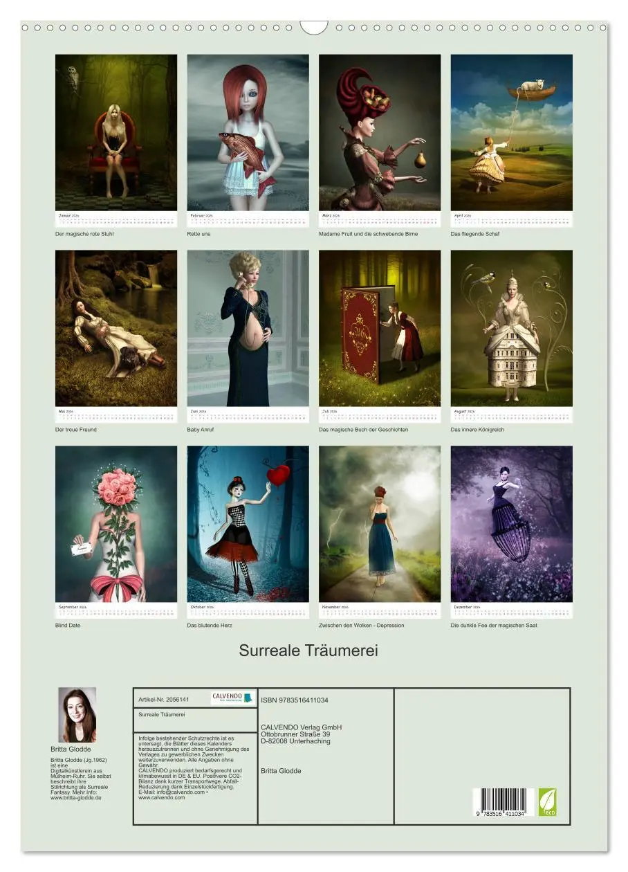 Bild: 9783516411034 | Surreale Träumerei (Wandkalender 2026 DIN A2 hoch), CALVENDO...
