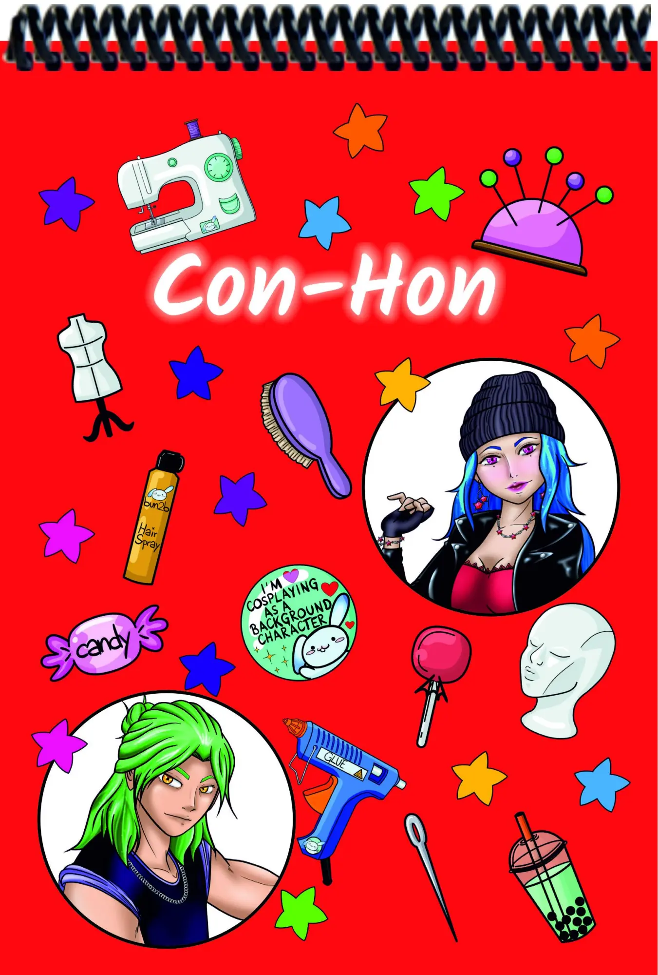 Cover: 9783968401034 | Con-Hon | Das Autogrammbuch für alle Cosplayer, rot | E&amp;Z Verlag Gmbh