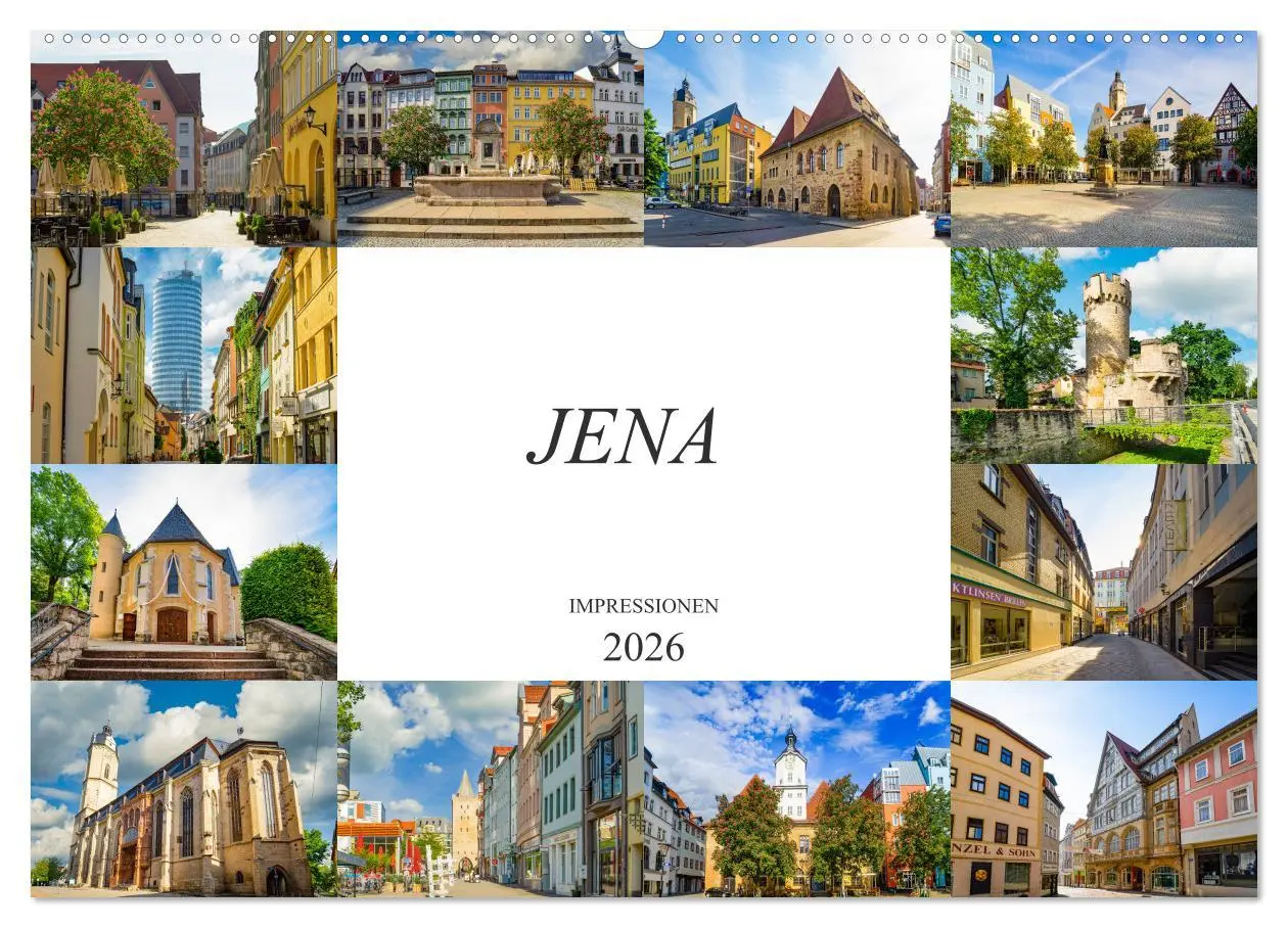 Cover: 9783457791134 | Jena Impressionen (Wandkalender 2026 DIN A2 quer), CALVENDO...