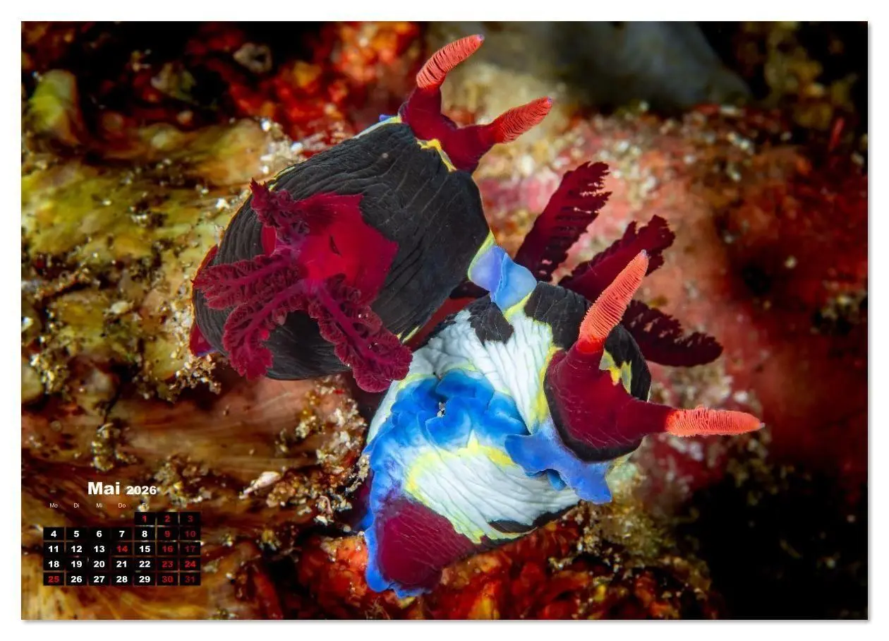 Bild: 9783516641134 | Nudis - Die bunte Welt der Nacktschnecken (Wandkalender 2026 DIN A3...
