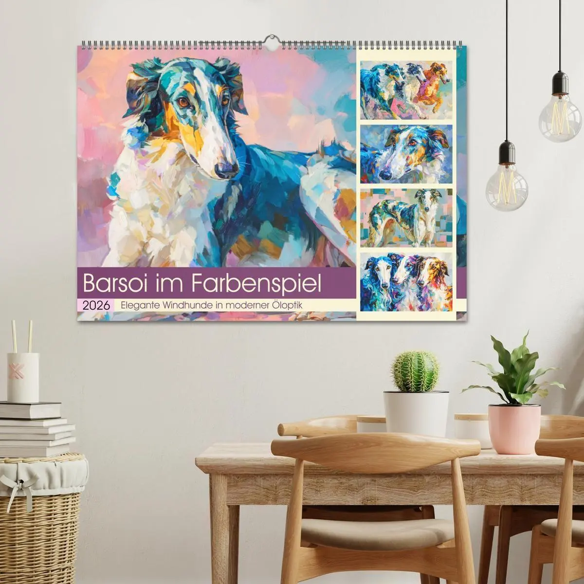 Bild: 9783516711134 | Barsoi im Farbenspiel. Elegante Windhunde in moderner Öloptik...