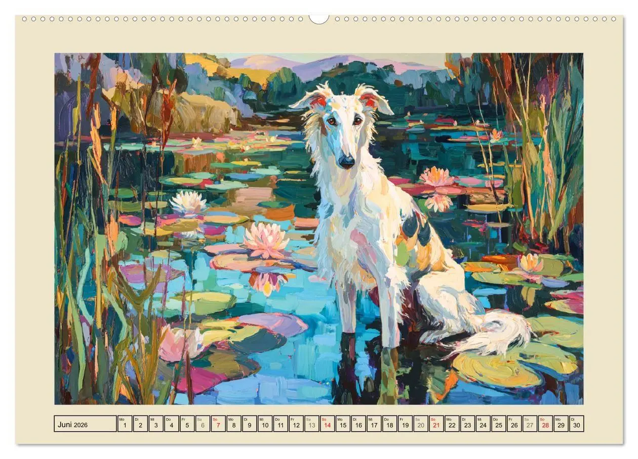 Bild: 9783516711134 | Barsoi im Farbenspiel. Elegante Windhunde in moderner Öloptik...
