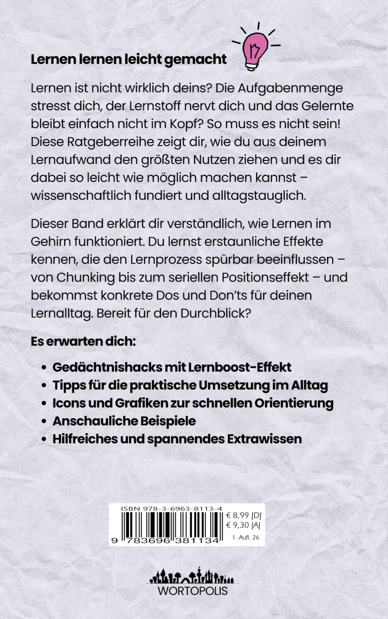 Rückseite: 9783696381134 | Wie funktioniert Lernen? | Britta Stender | Taschenbuch | 82 S. | 2026