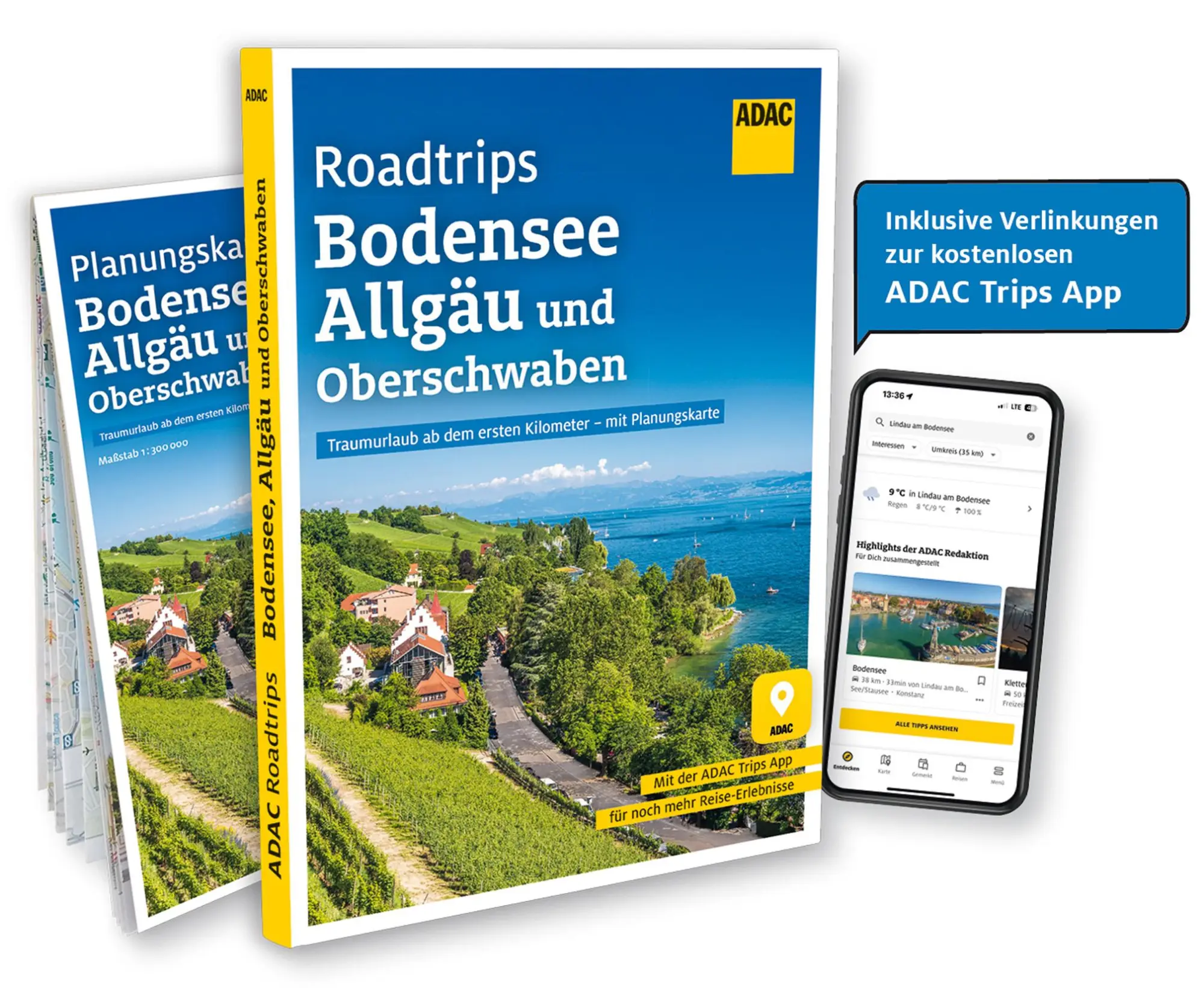 Cover: 9783986451134 | ADAC Roadtrips - Bodensee, Allgäu und Oberschwaben | Mela Hipp | Buch