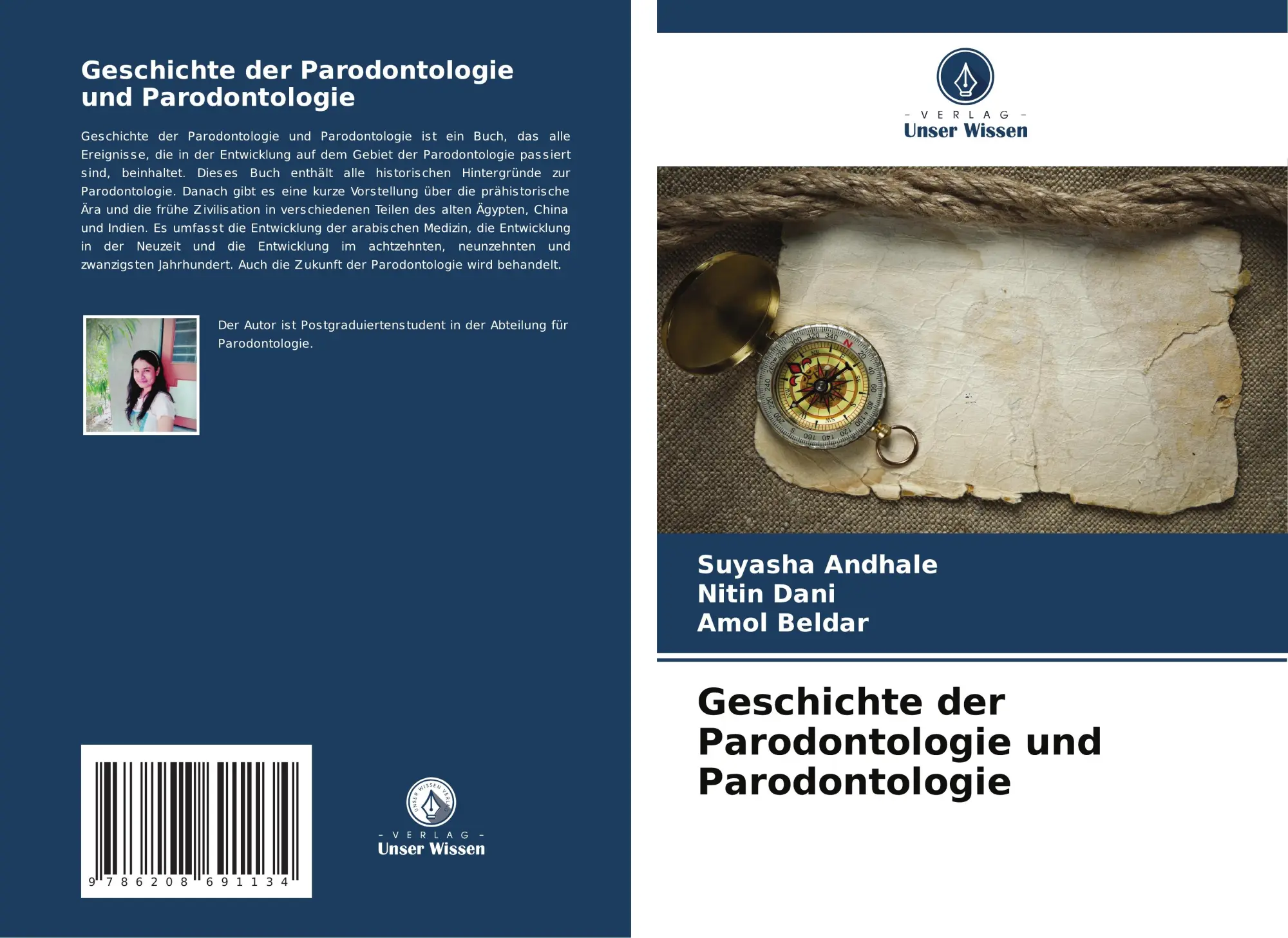 Cover: 9786208691134 | Geschichte der Parodontologie und Parodontologie | Andhale (u. a.)