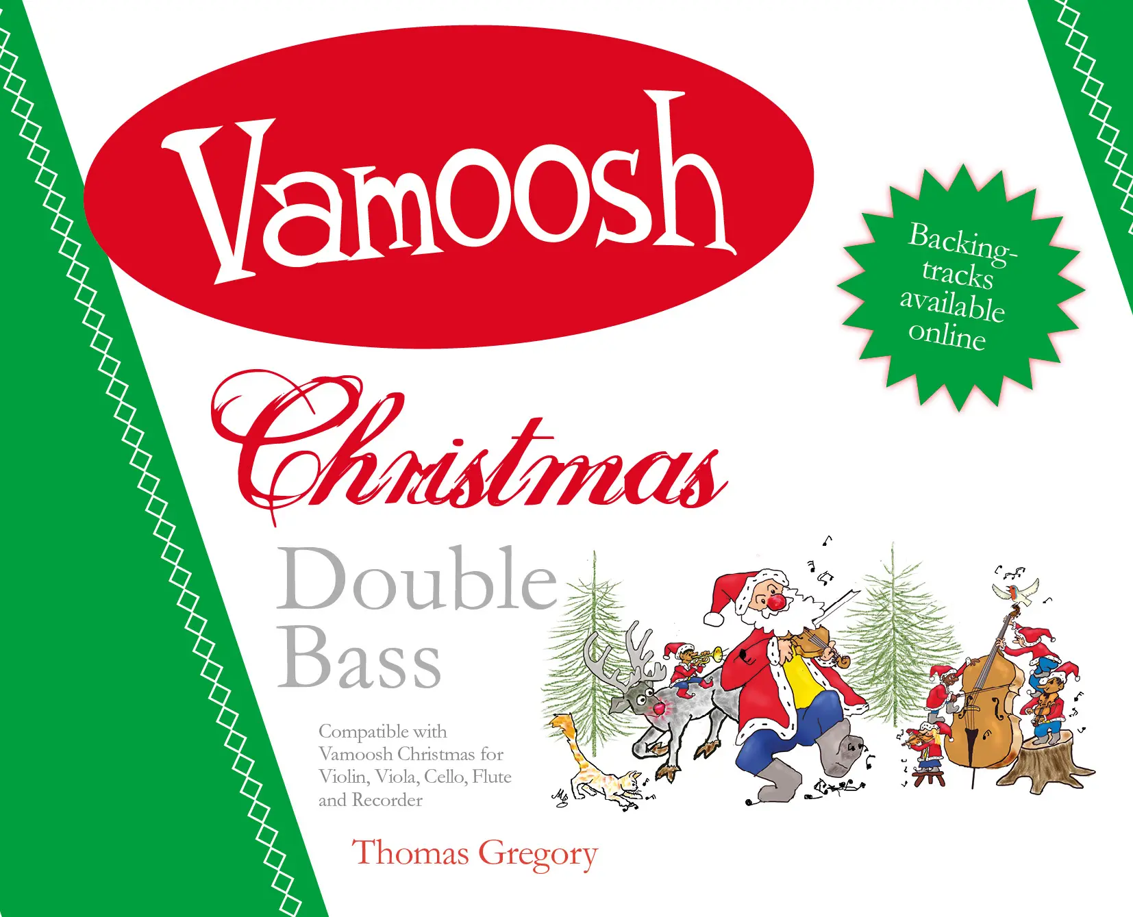 Cover: 9790708161134 | Vamoosh Christmas Double Bass | 2 Double Basses | Thomas Gregory