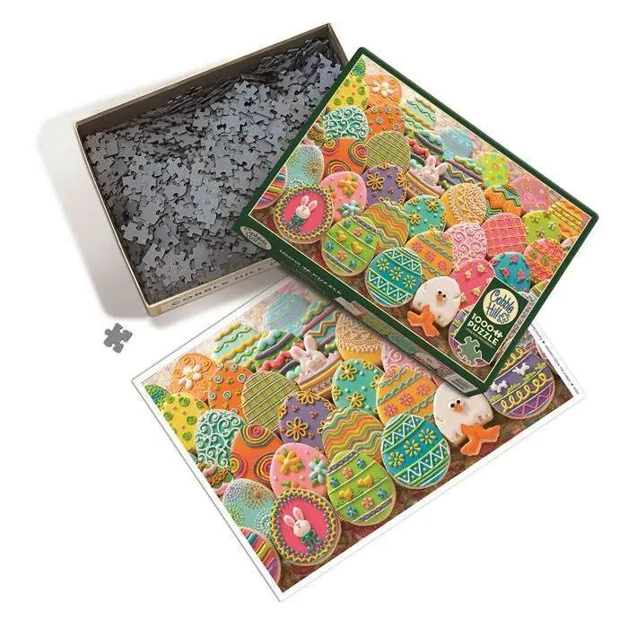 Bild: 625012401234 | COBBLE HILL PUZZLES - Ostereier Plätzchen 1000 Teile | Spiel | 3840123