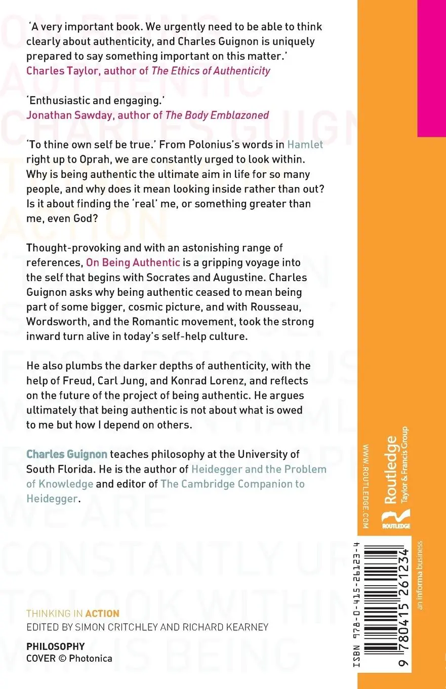 Rückseite: 9780415261234 | On Being Authentic | Charles Guignon | Taschenbuch | Englisch | 2004