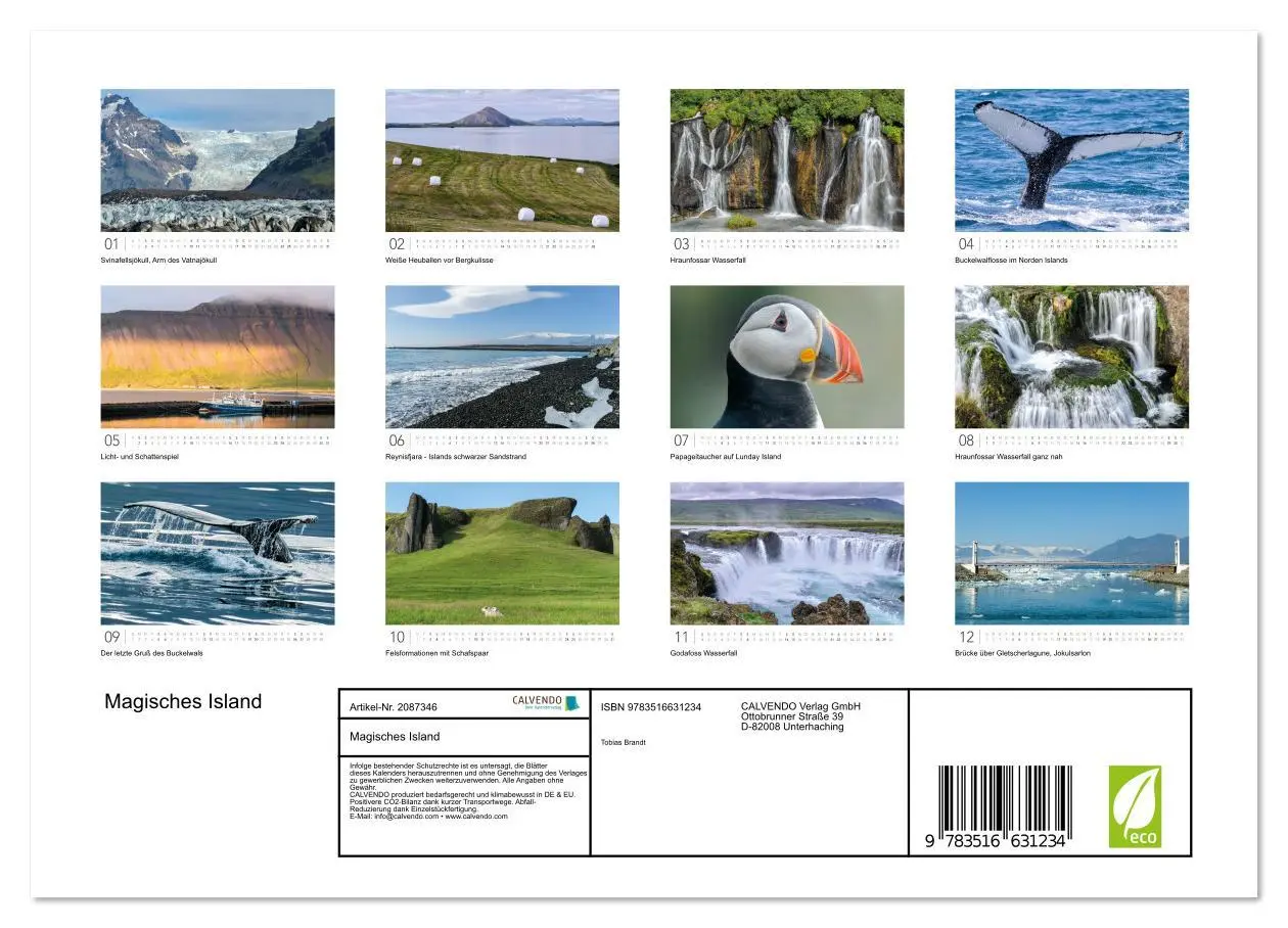 Bild: 9783516631234 | Magisches Island (Wandkalender 2026 DIN A4 quer), CALVENDO...