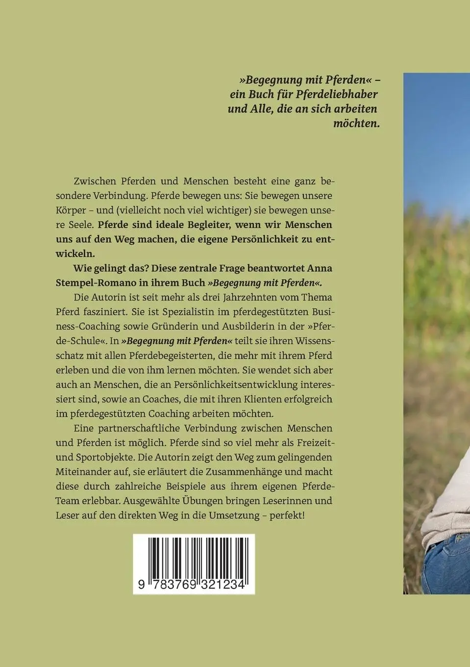 Rückseite: 9783769321234 | Begegnung mit Pferden | Eine Reise zum Kern der eigenen Persönlichkeit