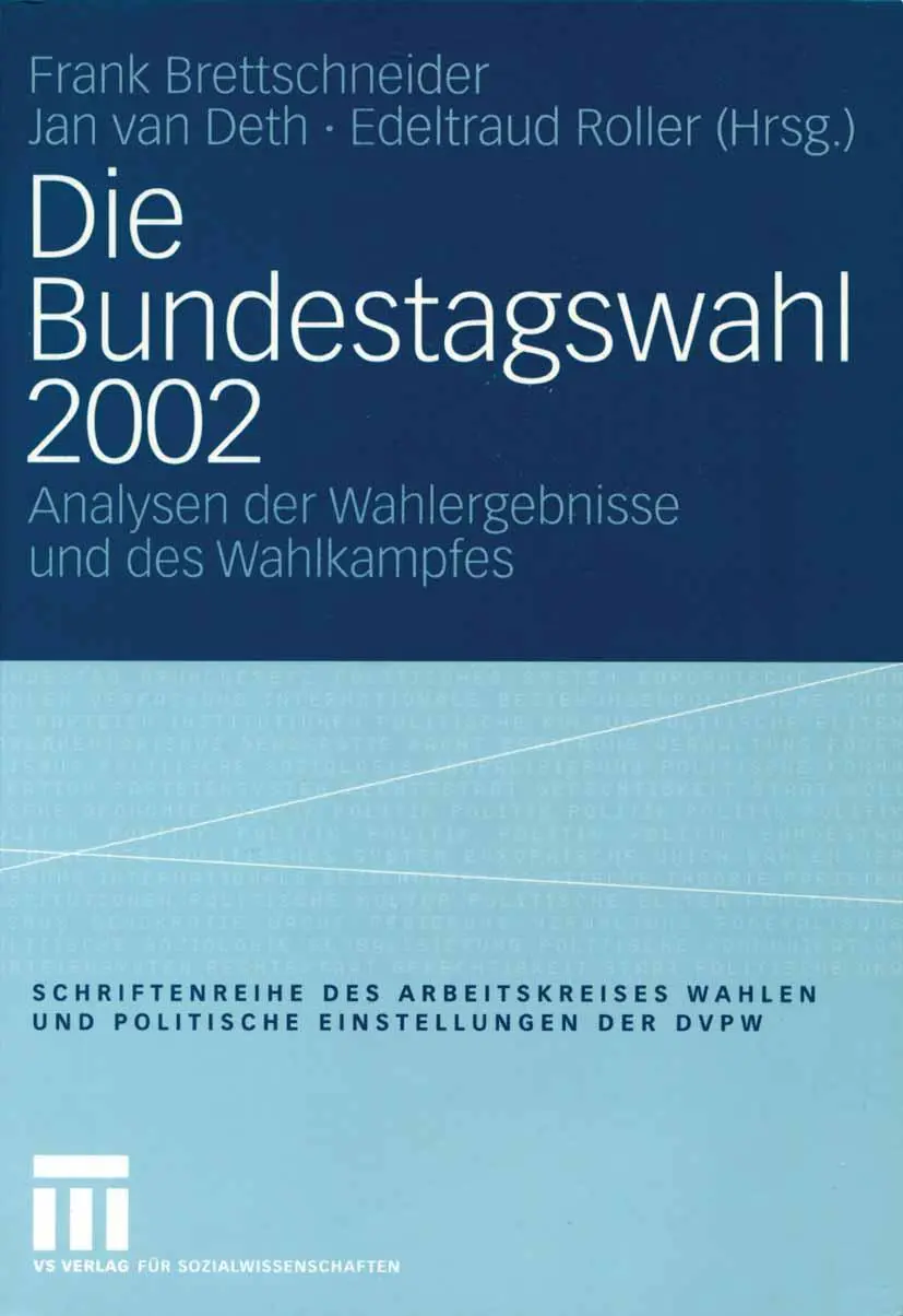 Cover: 9783810041234 | Die Bundestagswahl 2002 | Frank Brettschneider (u. a.) | Taschenbuch
