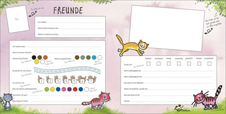 Bild: 9783865591234 | Mein Kindergarten Freunde-Album - Mit Goldfolienprägung auf dem...