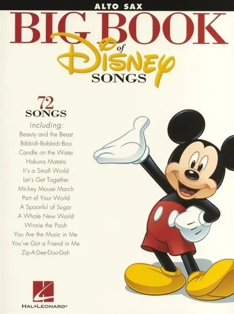 Cover: 9781458411334 | The Big Book of Disney Songs | 72 Songs - Alto Saxophone | Corporation